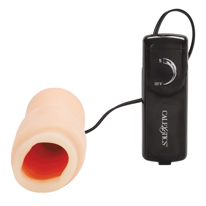 Vibrating Oro Simulator Stroking Sleeve, , large