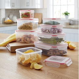 16-Piece BPA-Free Food Storage Set with Locking Lids, , large
