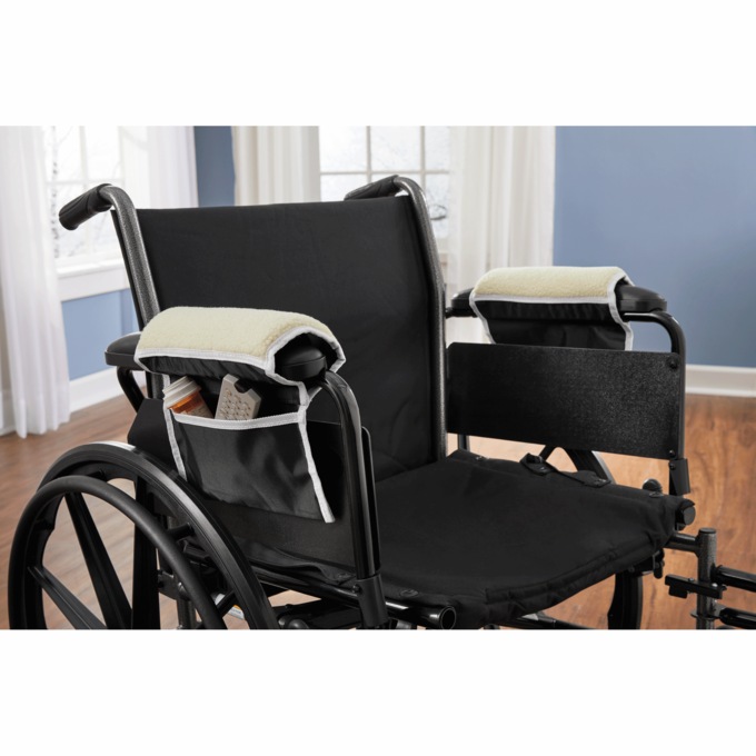 Fleece Wheelchair Armrests, , large