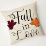 Fall in Love Embroidered Accent Pillow, , large