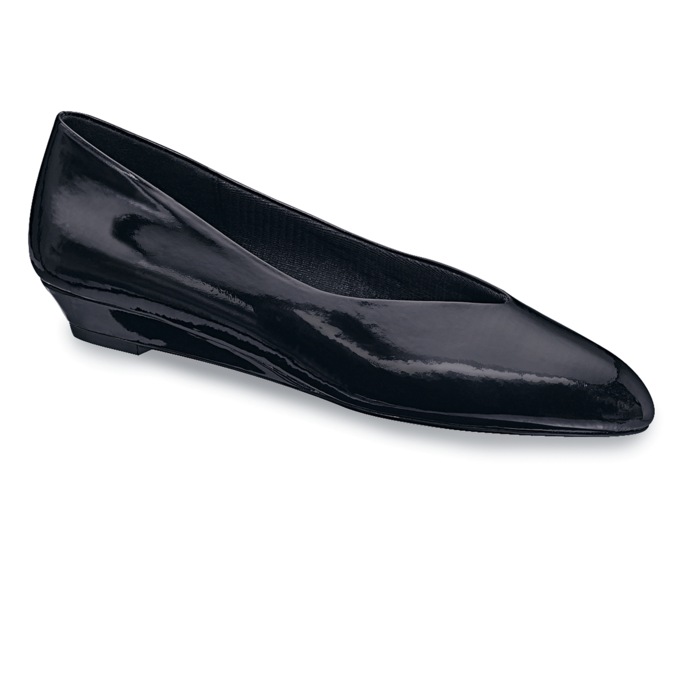Jan Dress Flat, Black Patent, large