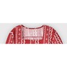 Square-Neck Flannel Nightgown, Scarlet, large