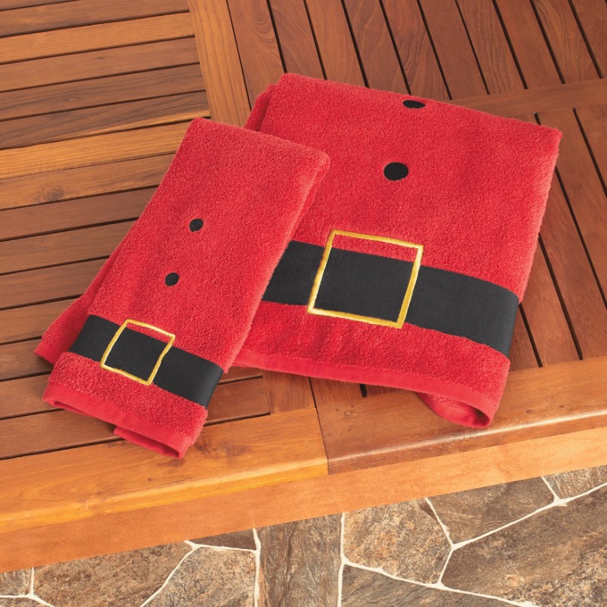 Holiday 2-Piece Bath Towel Set, , large
