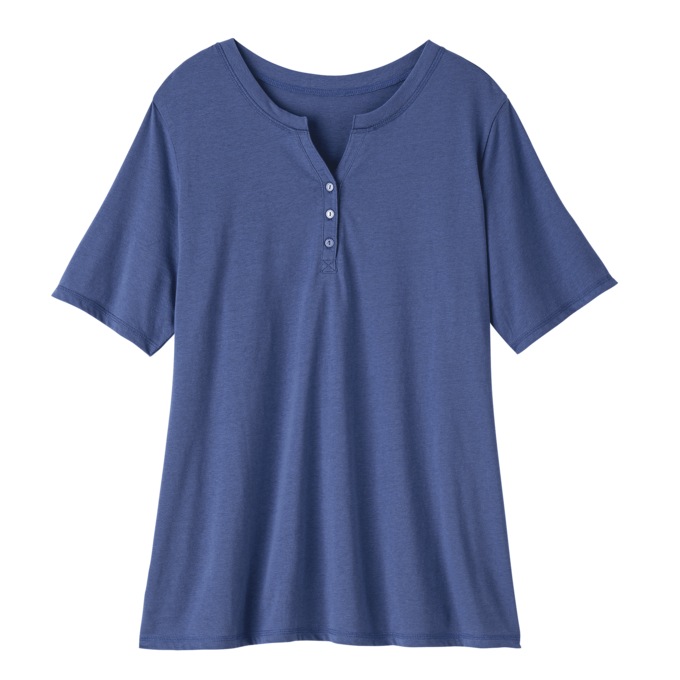 Printed Capri Pajama Set, Indigo, large