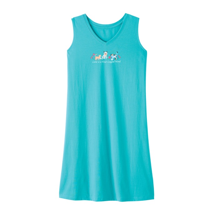 2-Pack Sleeveless Sleepshirts, , large