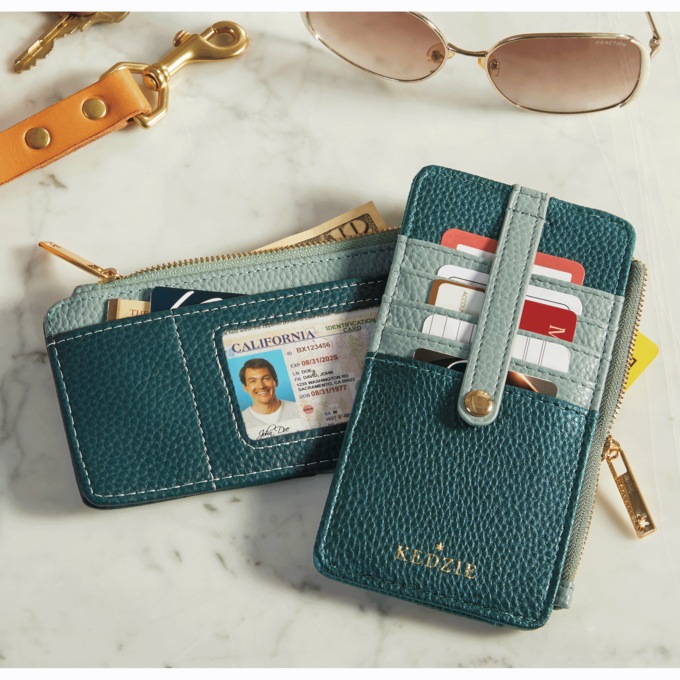 Kedzie® Essentials Only Zipper Vegan Wallet, , large