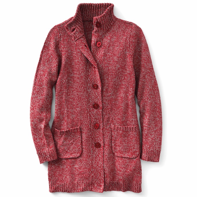 Marled Cardigan, , large