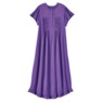 Knit Gown With Embroidery, , large