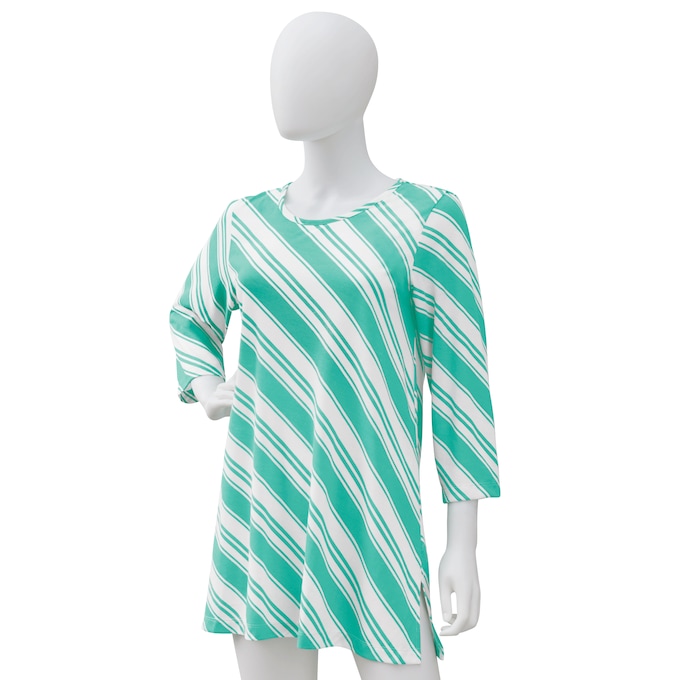 Diagonal Stripe Tunic, , large
