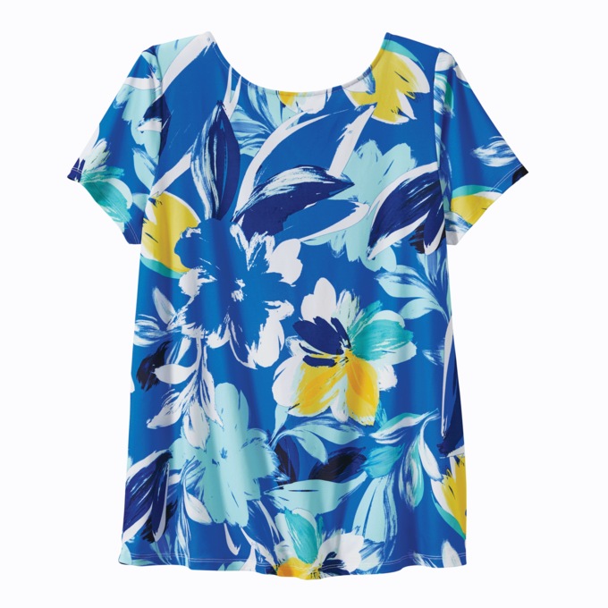 Basic  Floral Top, , large