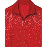 Velour Pant Set with Rhinestones, Red, large