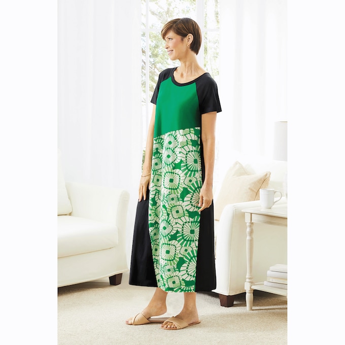 Colorblock Maxi Dress, , large