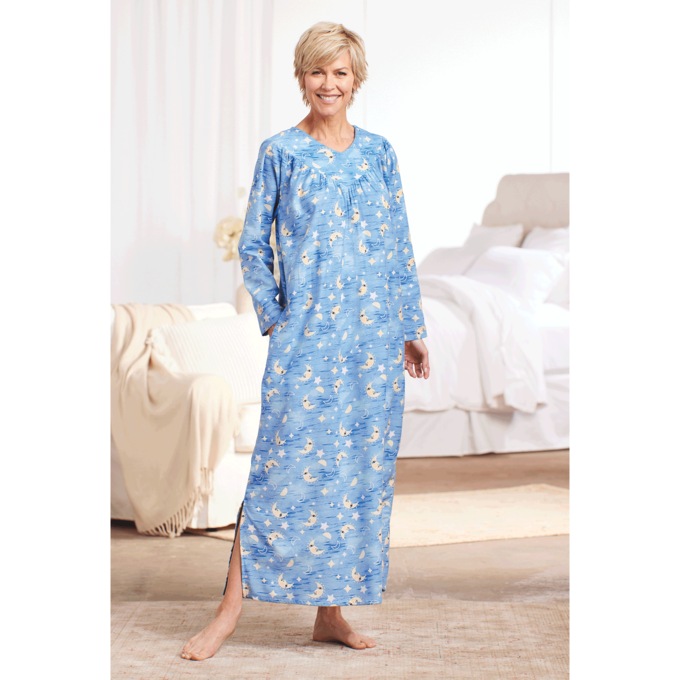Flannel Nightgown, , large
