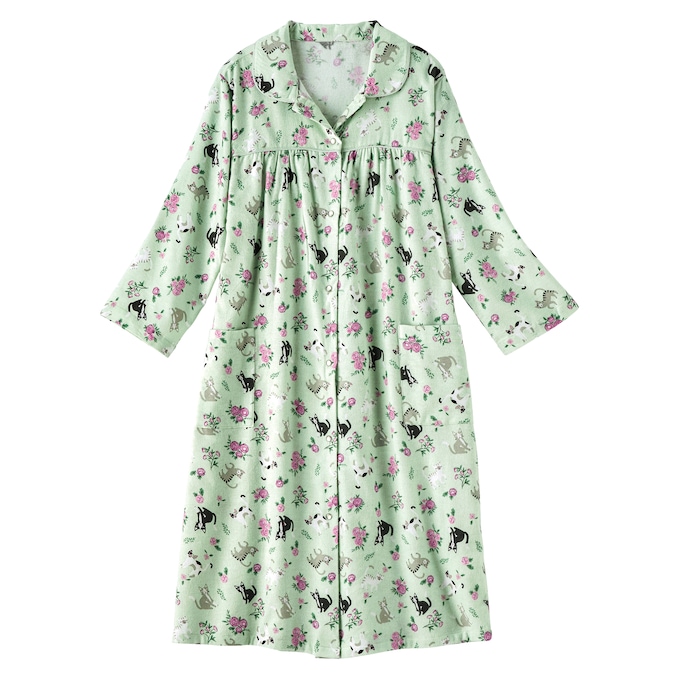 Cozy Flannel Duster, , large
