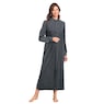 Cozee Corner&reg; Women's Zip-Front Velour Robe, , large