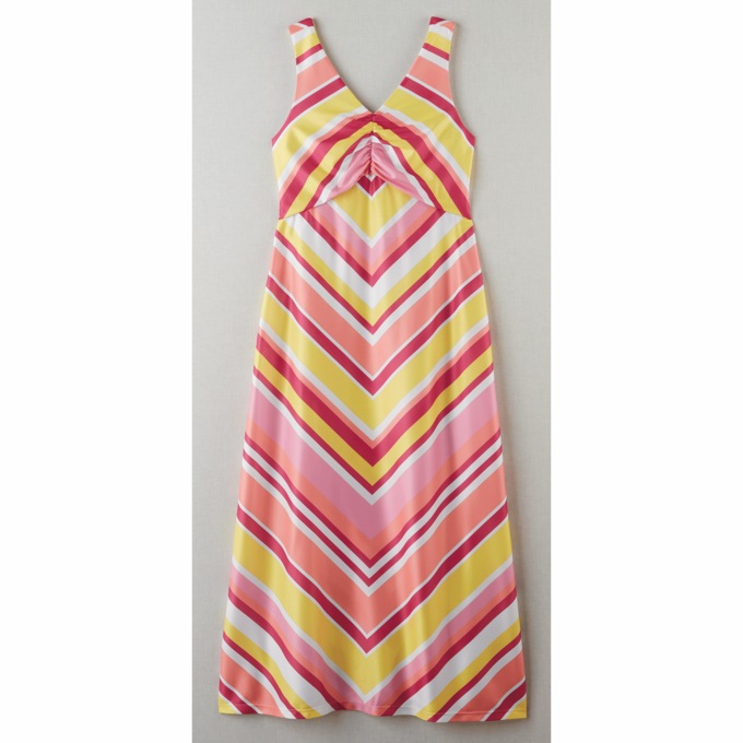 Maxi Mitered Stripe Sundress, , large