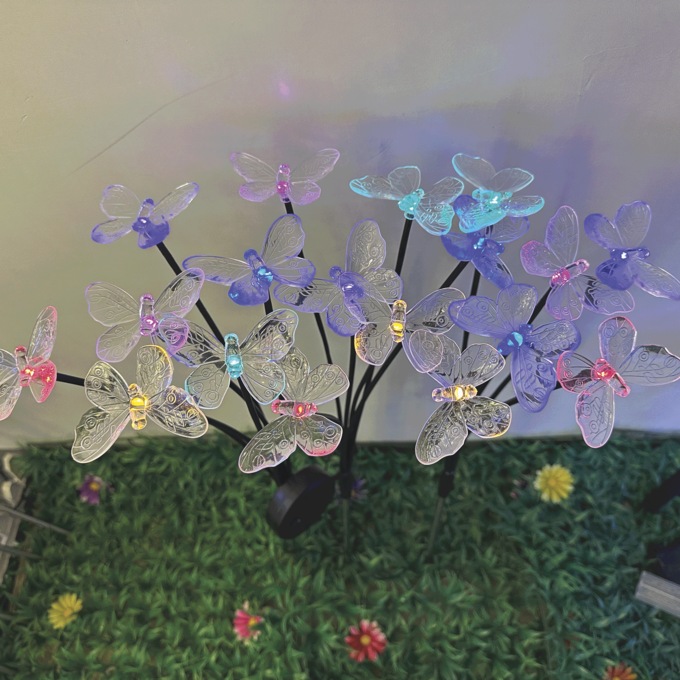 Set of 3 Butterfly Stakes, , large