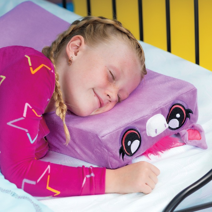 Pillow Cube Kid, Purple Unicorn, large