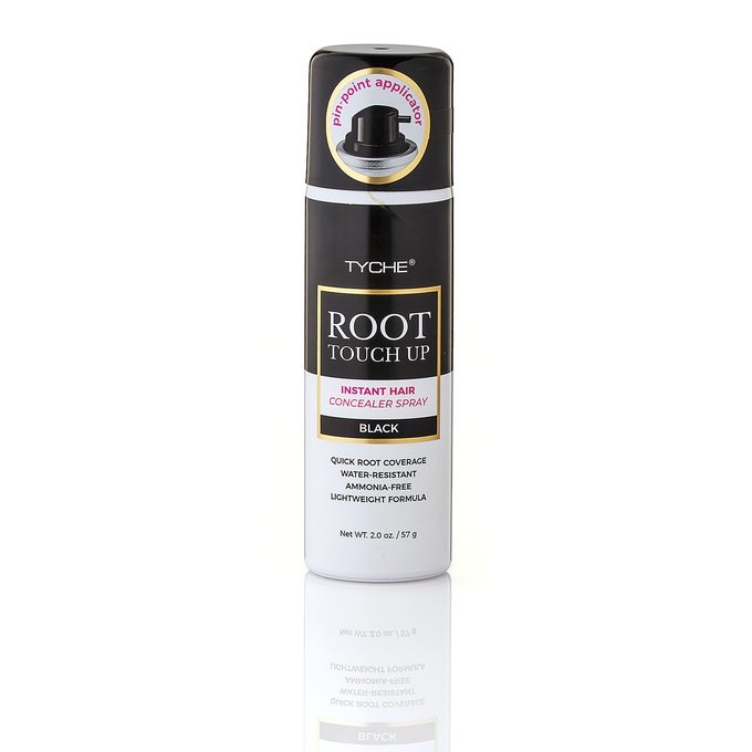 Tyche® Root Touch Up Instant Hair Spray, Black, large