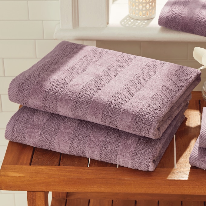 Set of 2 Quick Dry Bath Towel, , large