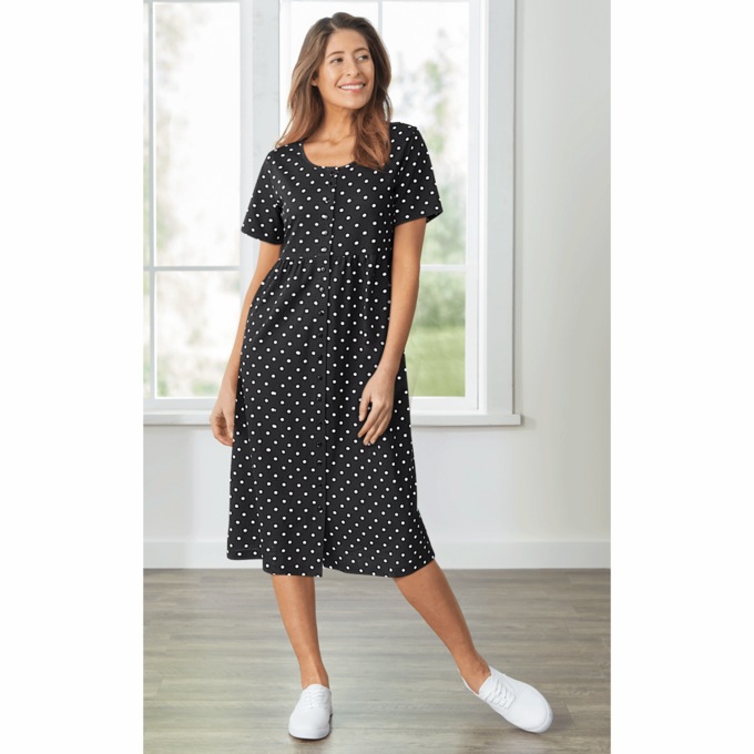Pretty Button-Front Dress, , large